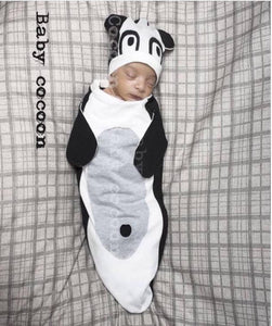 Baby Swaddle مهاد مع قبعة