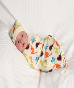 Baby Swaddle مهاد مع قبعة