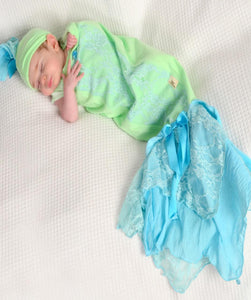 Baby Swaddle مهاد مع قبعة