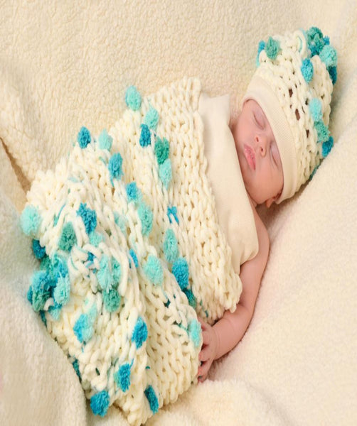 Baby Swaddle مهاد مع قبعة