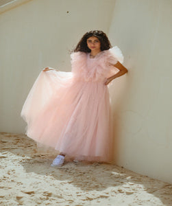 GIRL DRESS فستان مع ربطة شعر