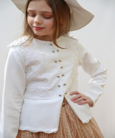 GIRL JACKET WITH HAT  جاكيت بناتي مع قبعة