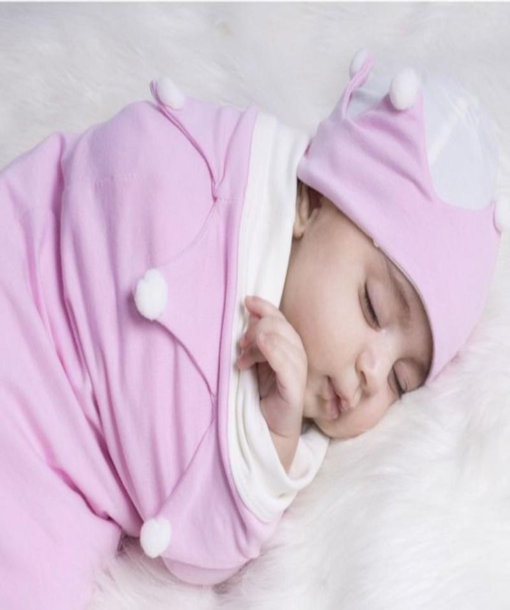 Baby Swaddle مهاد مع قبعة